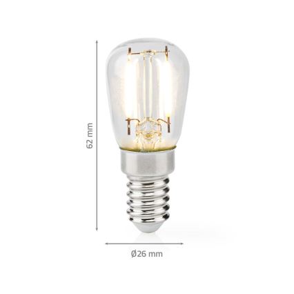 LED Žárovka do lednice T26 E14/2W/230V 2700K