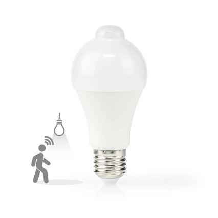 LED Žárovka se senzorem pohybu a soumraku A60 E27/4,9W/230V 3000K