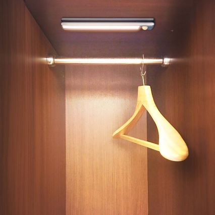 LED Nabíjecí magnetické osvětlení skříně se senzorem pohybu LED/1W/1100 mAh 3000K