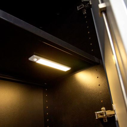 LED Nabíjecí magnetické osvětlení skříně se senzorem pohybu LED/1W/1100 mAh 3000K