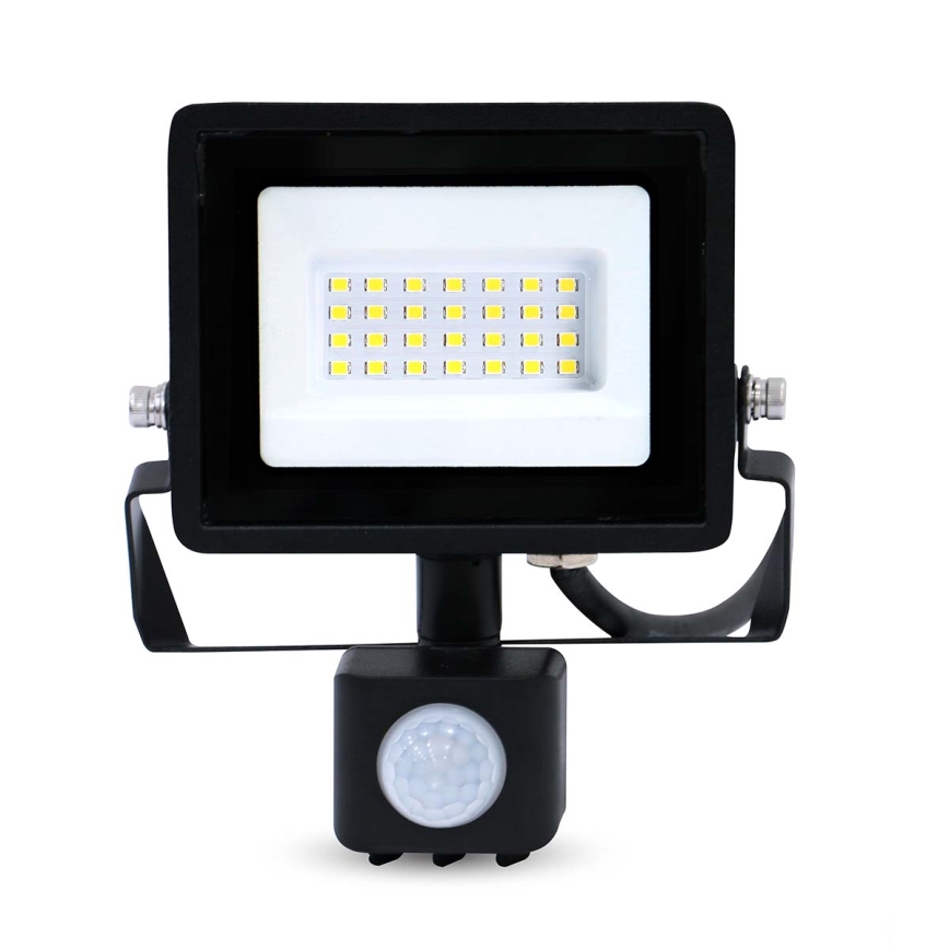 LED Reflektor se senzorem pohybu a soumraku do zásuvky LED/20W/230V IP44