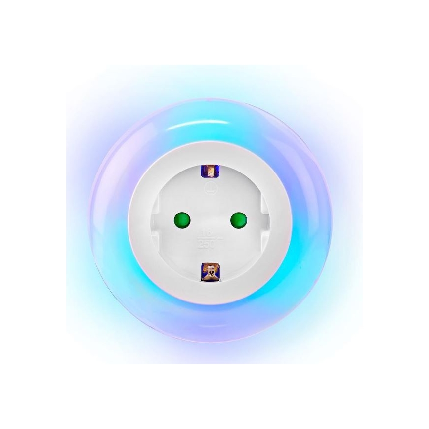 LED Noční světlo se senzorem LED/0,6W/230V