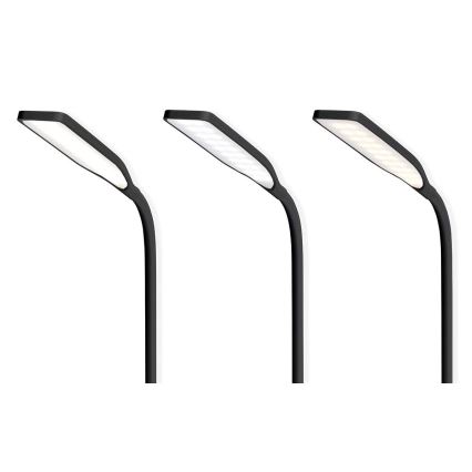 LED Stmívatelná dotyková flexibilní stolní lampa s 15W bezdrátovým nabíjením Qi LED/5,5W/230V 2700-6500K černá