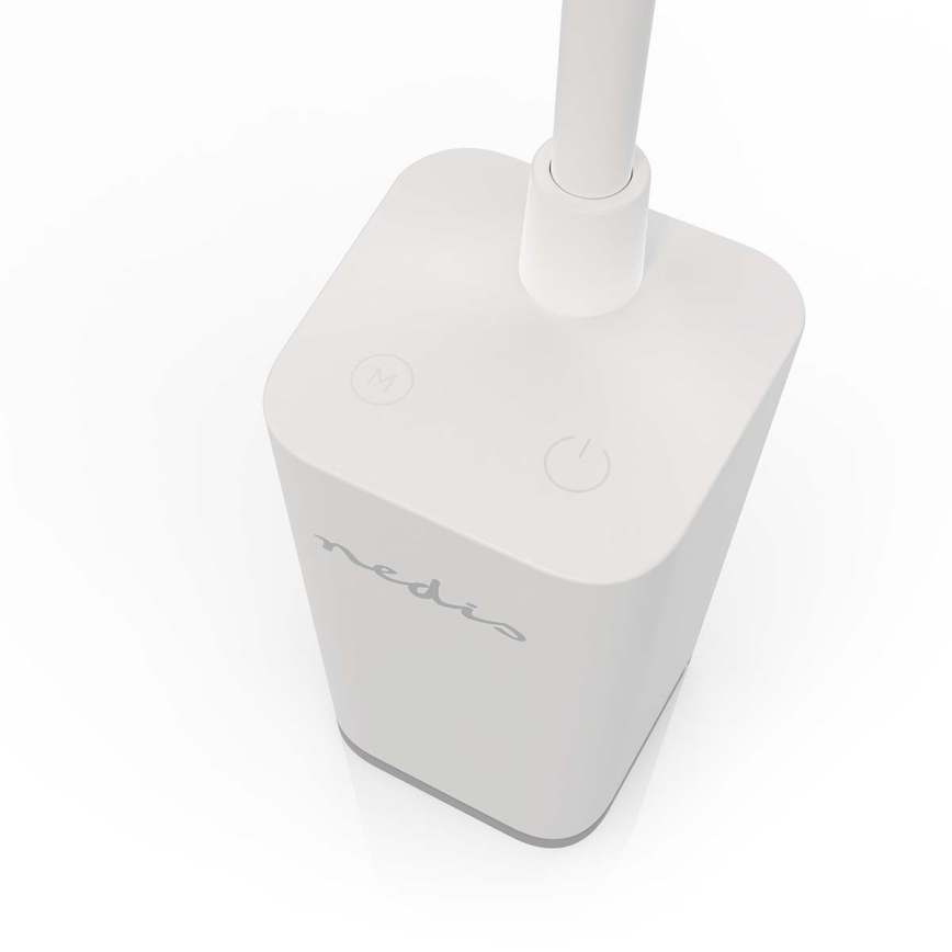 LED Stmívatelná nabíjecí dotyková flexibilní stolní lampa s klipem LED/5W/1200 mAh bílá