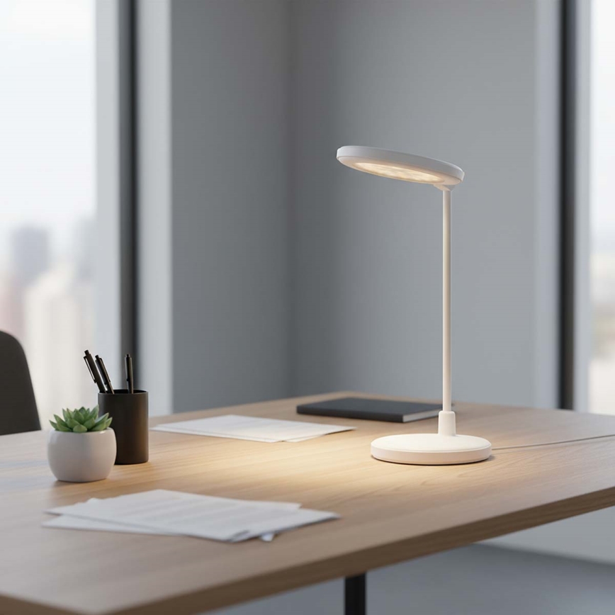 LED Stmívatelná nabíjecí dotyková lampa se zrcátkem LED/6W/1200 mAh 3000/4000/5700K CRI 90 bílá