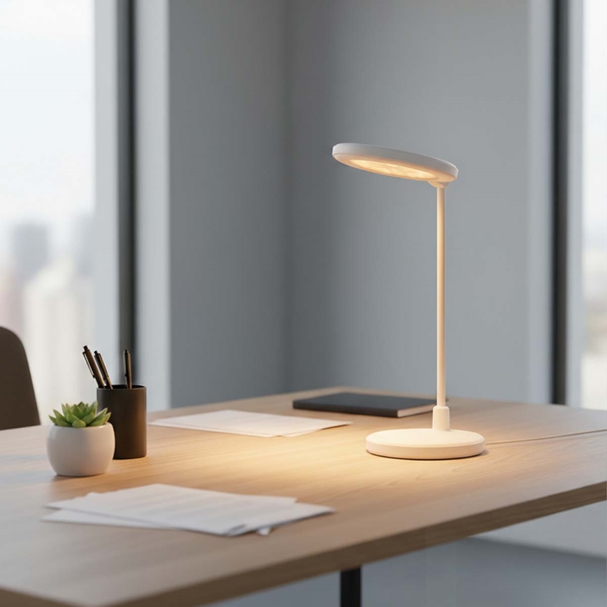 LED Stmívatelná nabíjecí dotyková lampa se zrcátkem LED/6W/1200 mAh 3000/4000/5700K CRI 90 bílá
