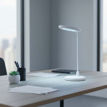 LED Stmívatelná nabíjecí dotyková lampa se zrcátkem LED/6W/1200 mAh 3000/4000/5700K CRI 90 bílá