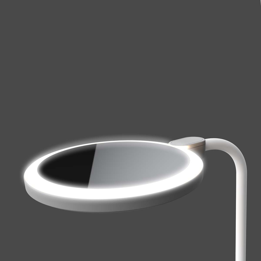 LED Stmívatelná nabíjecí dotyková lampa se zrcátkem LED/6W/1200 mAh 3000/4000/5700K CRI 90 bílá