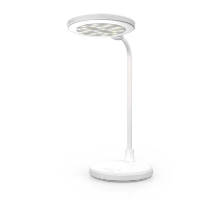 LED Stmívatelná nabíjecí dotyková lampa se zrcátkem LED/6W/1200 mAh 3000/4000/5700K CRI 90 bílá