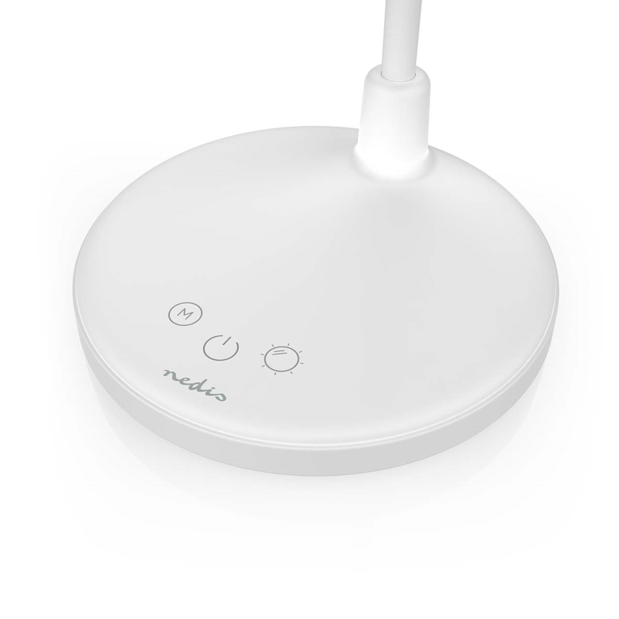 LED Stmívatelná nabíjecí dotyková lampa se zrcátkem LED/6W/1200 mAh 3000/4000/5700K CRI 90 bílá