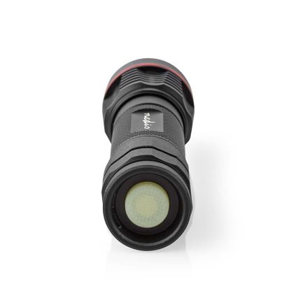 LED Stmívatelná nabíjecí hliníková svítilna LED/10W/5V 2200 mAh IPX7 černá