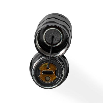 LED Stmívatelná nabíjecí hliníková svítilna LED/10W/5V 2200 mAh IPX7 černá