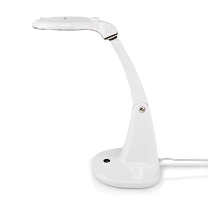 LED Stolní lampa s lupou LED/6,5W/230V 6500K