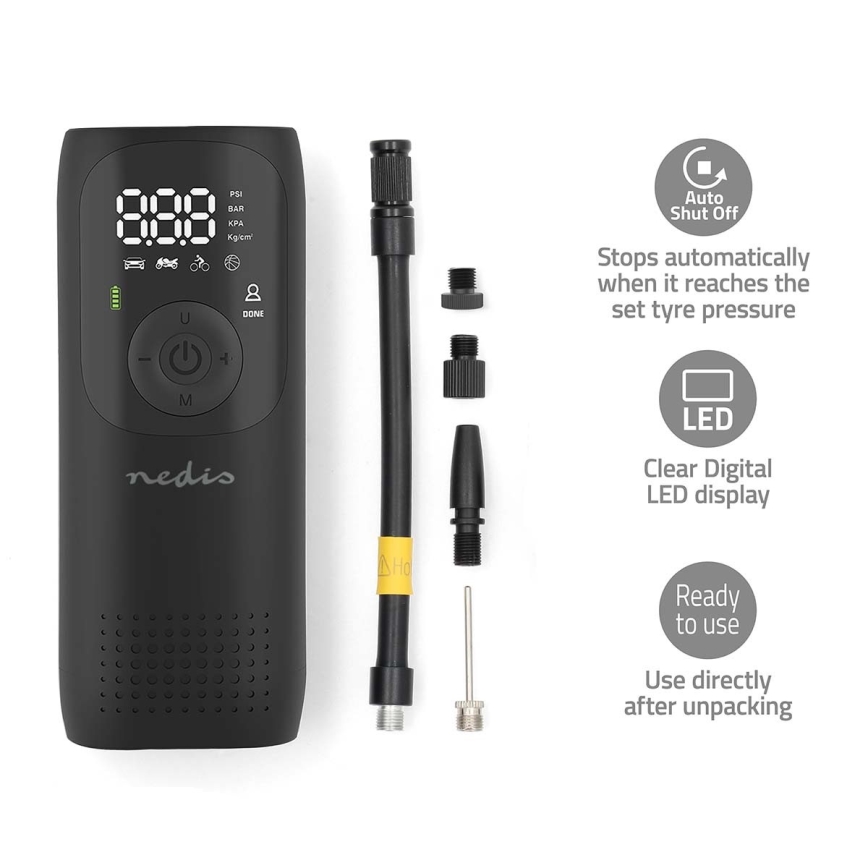 Digitální kapesní kompresor 4000 mAh 5V
