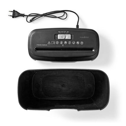 Skartovač papíru A4 objem 10 l 230V černá