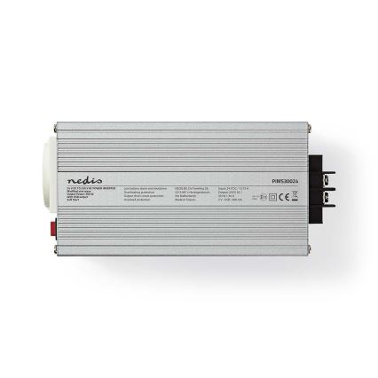 Měnič napětí 300W/24/230V + USB