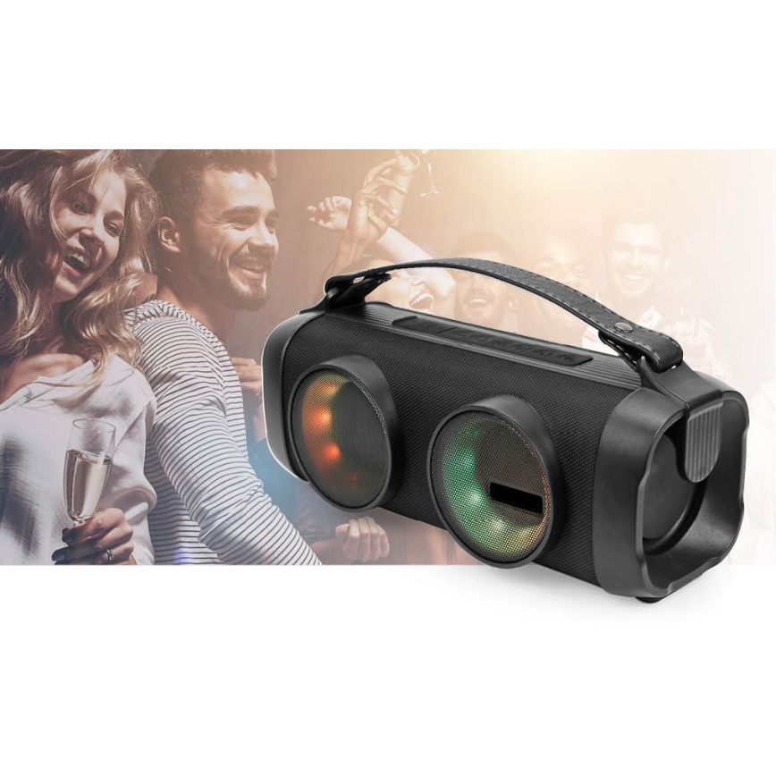 LED RGB Nabíjecí reproduktor 24W/3000 mAh IPX5