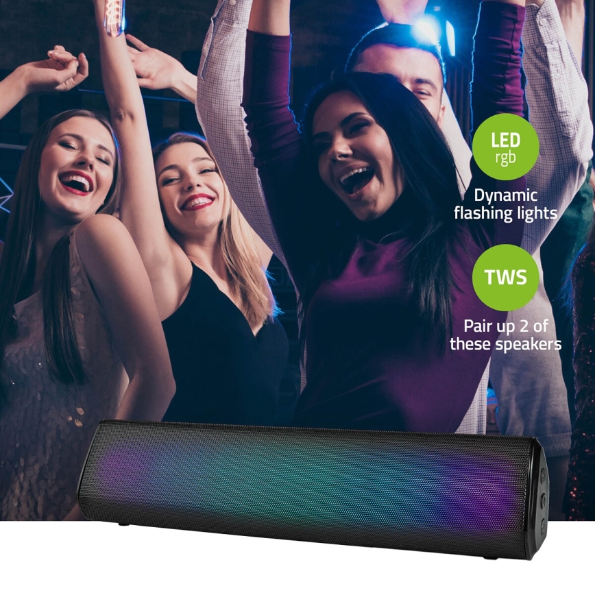 LED RGB Nabíjecí reproduktor 18W/1200 mAh