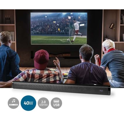 Soundbar 40W/230V + dálkové ovládání