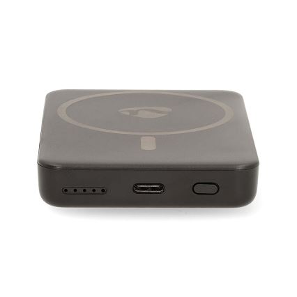 Power Bank 2v1 magnetická s bezdrátovým nabíjením MagSafe 5000 mAh černá
