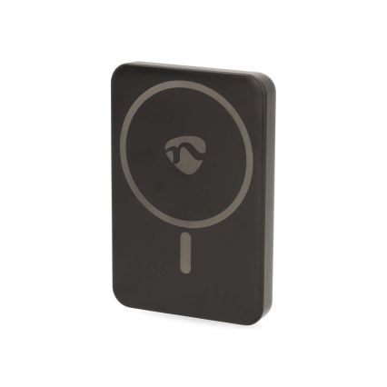 Power Bank 2v1 magnetická s bezdrátovým nabíjením MagSafe 5000 mAh černá