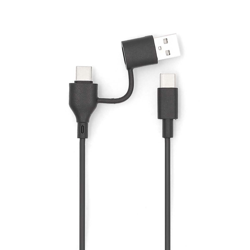 Power Bank 2v1 magnetická s bezdrátovým nabíjením MagSafe 5000 mAh černá