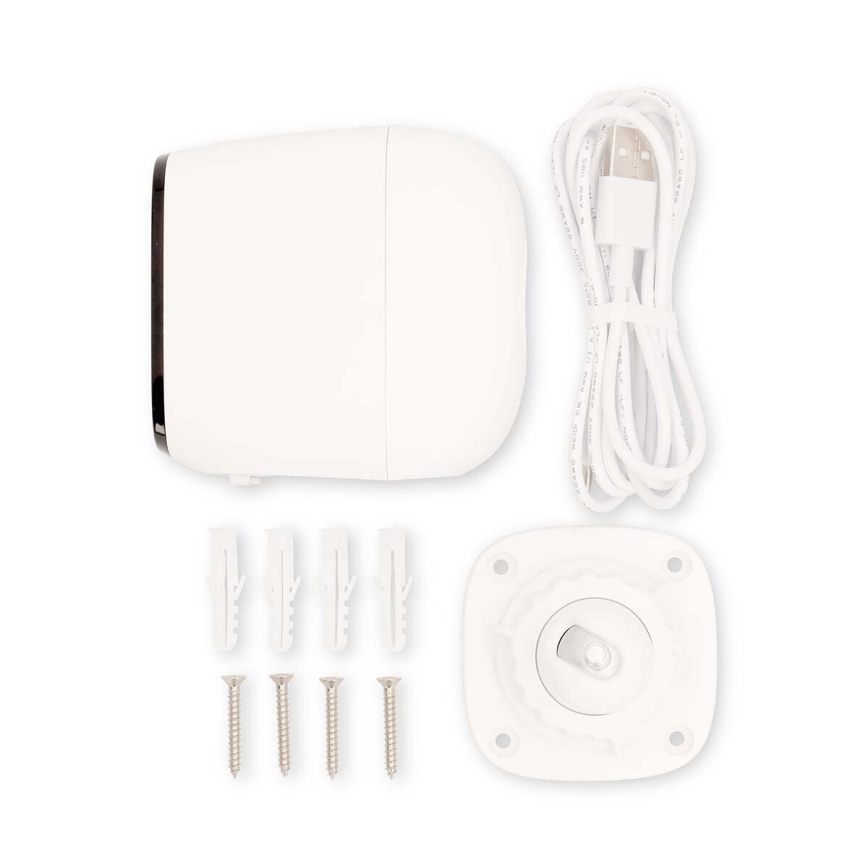 Chytrá venkovní nabíjecí kamera se senzorem SmartLife 4MP Quad HD 1440p 5V/5200mAh Wi-Fi Tuya IP66