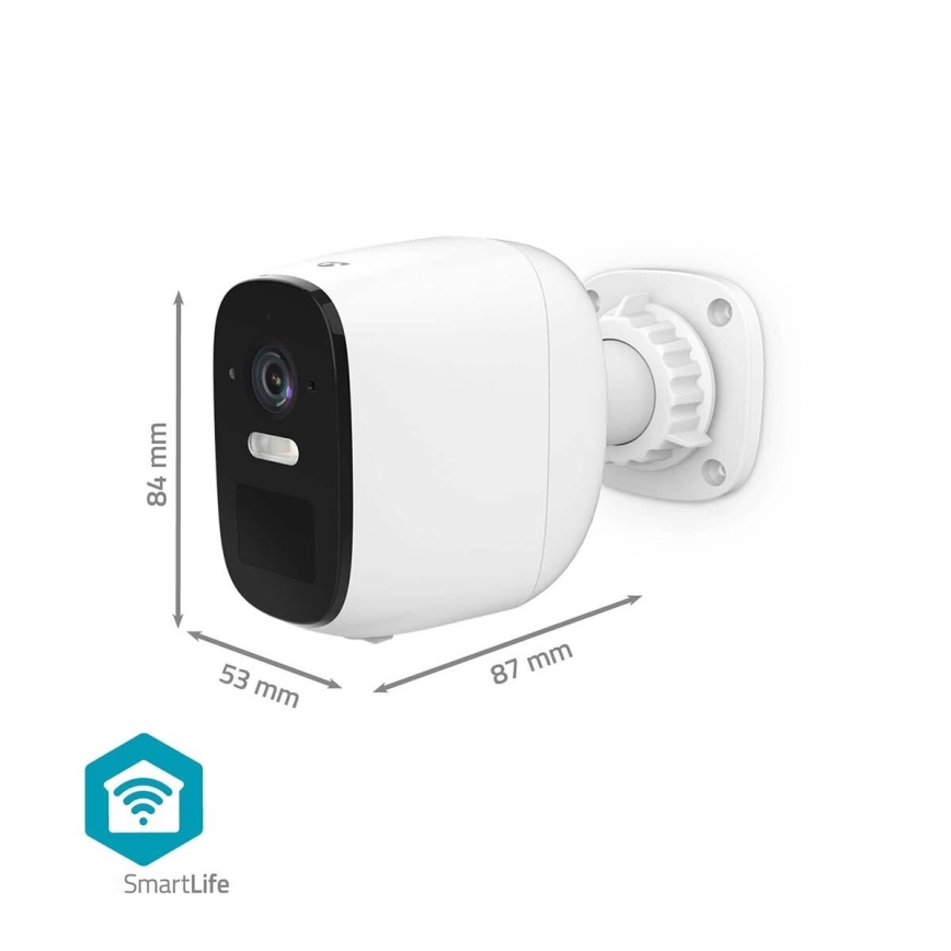 Chytrá venkovní nabíjecí kamera se senzorem SmartLife 4MP Quad HD 1440p 5V/5200mAh Wi-Fi Tuya IP66