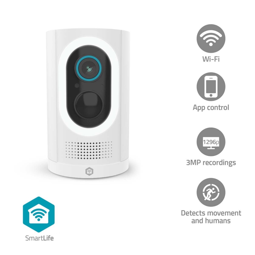 Chytrá kamera 3MP Full HD 1296p 6700 mAh Wi-Fi Tuya IP65