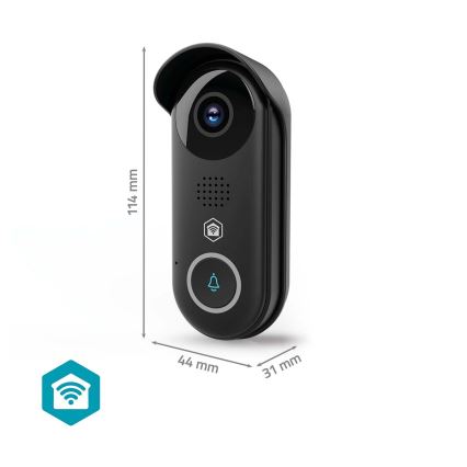 Chytrý videozvonek se senzorem pohybu SmartLife 5V Full HD 1080p IP54 Wi-Fi Tuya