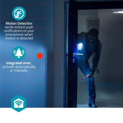 Chytrá kamera Smartlife 5V 3MP Full HD 1296p Wi-Fi Tuya