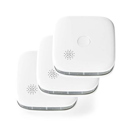 SADA 3x Detektor kouře SmartLife 3V/1xCR123A Wi-Fi Tuya