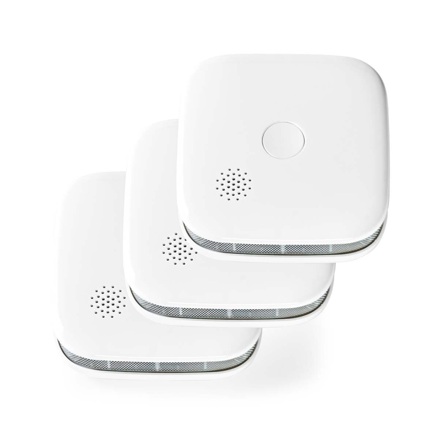 SADA 3x Detektor kouře SmartLife 3V/1xCR123A Wi-Fi Tuya
