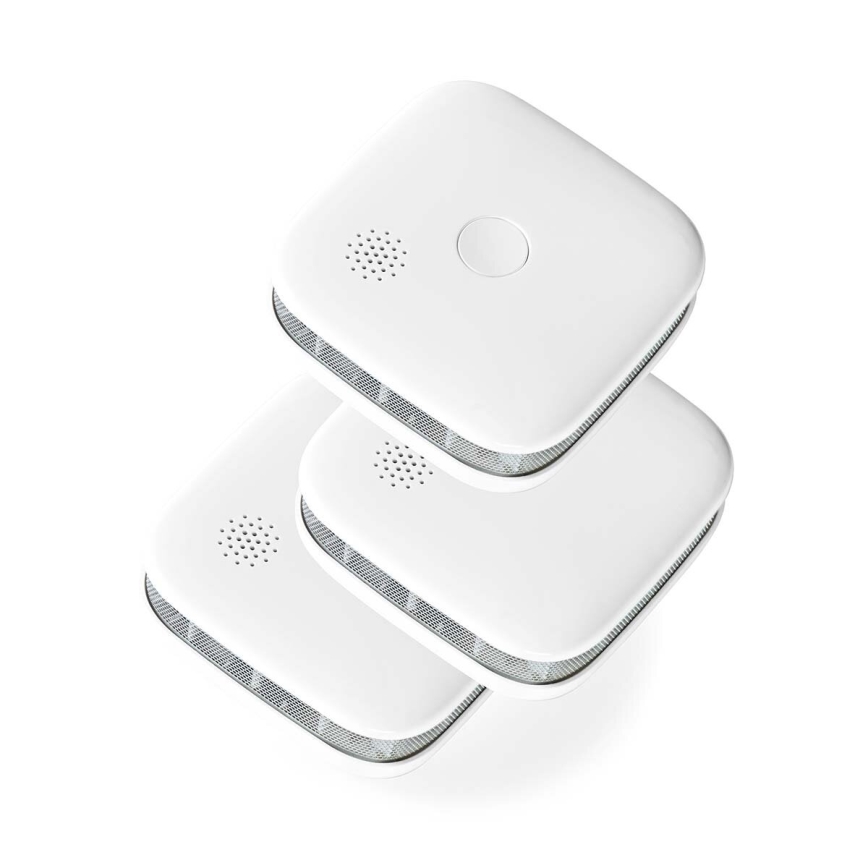 SADA 3x Detektor kouře SmartLife 3V/1xCR123A Wi-Fi Tuya