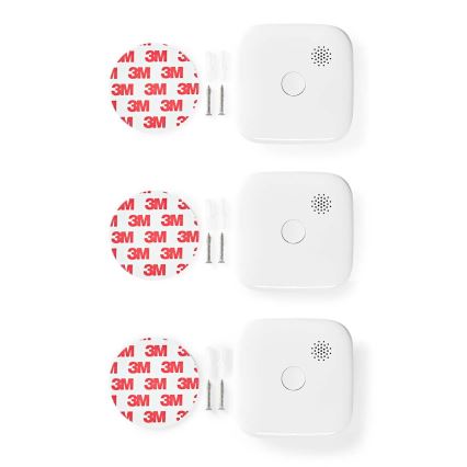 SADA 3x Detektor kouře SmartLife 3V/1xCR123A Wi-Fi Tuya