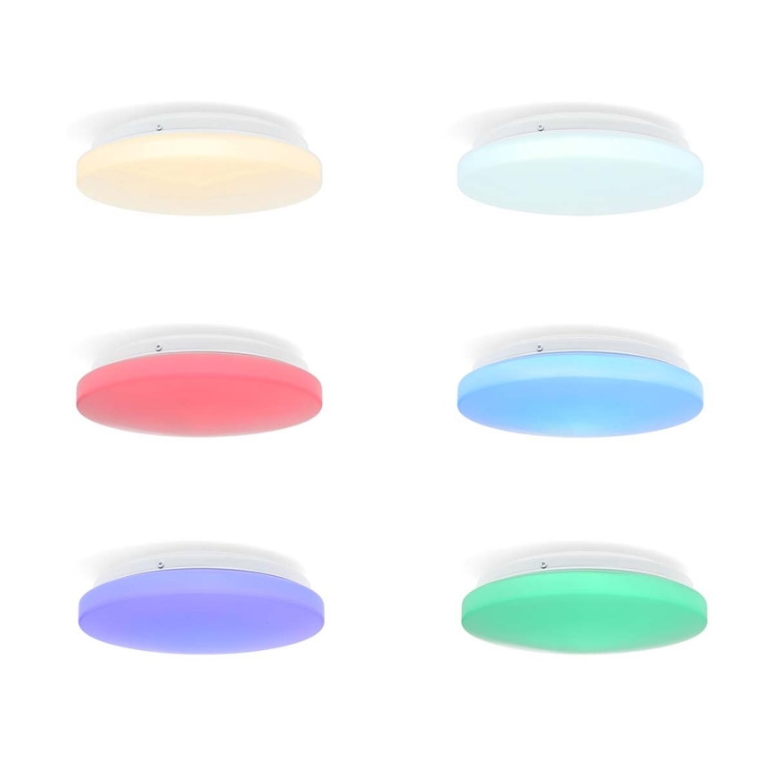 LED RGBW Stmívatelné koupelnové stropní svítidlo SmartLife LED/18W/230V 2700-6500K IP44 Wi-Fi Tuya