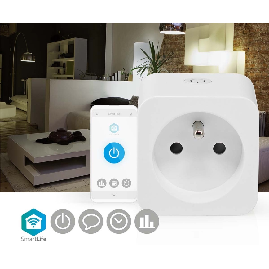 Chytrá zásuvka 3680W/230V/ Typ E/16A Wi-Fi