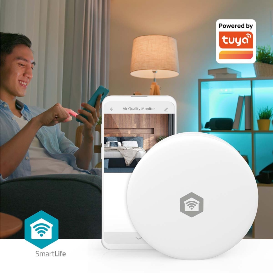 Chytrý monitor kvality ovzduší SmartLife Wi-Fi Tuya