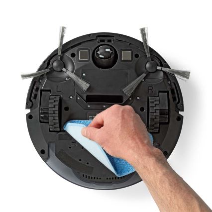 Chytrý robotický vysavač s mopem 28W/2500 mAh Wi-Fi černá + dálkové ovládání