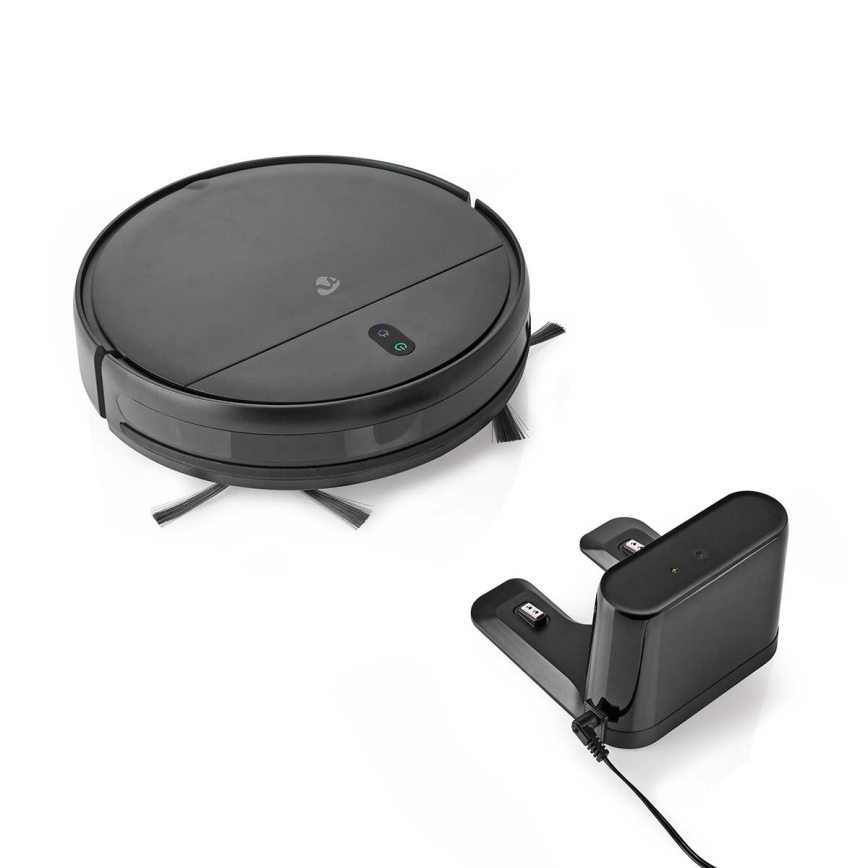 Chytrý robotický vysavač s mopem 28W/2500 mAh Wi-Fi černá + dálkové ovládání