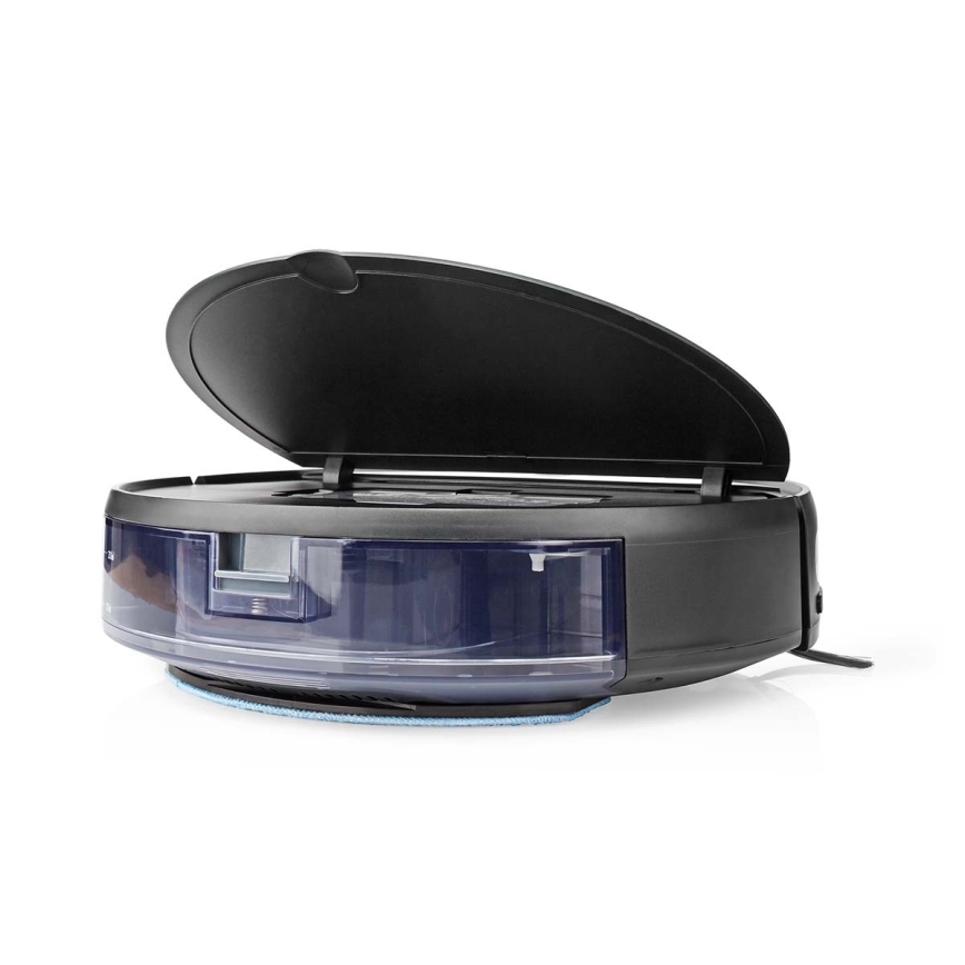 Chytrý robotický vysavač s mopem 28W/2500 mAh Wi-Fi černá + dálkové ovládání