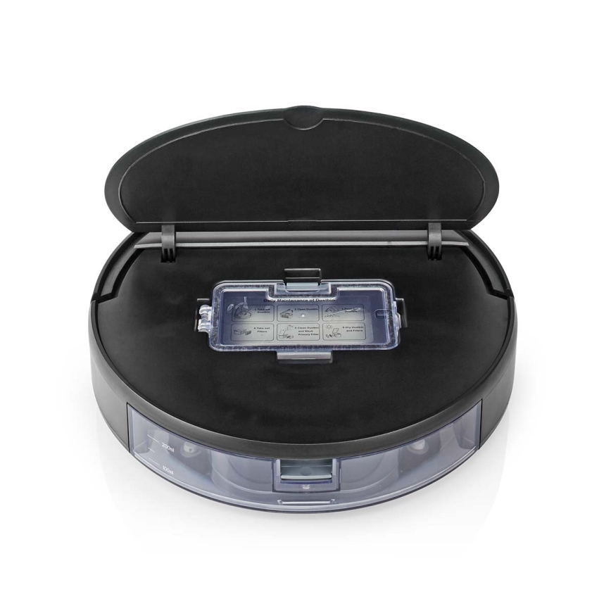 Chytrý robotický vysavač s mopem 28W/2500 mAh Wi-Fi černá + dálkové ovládání