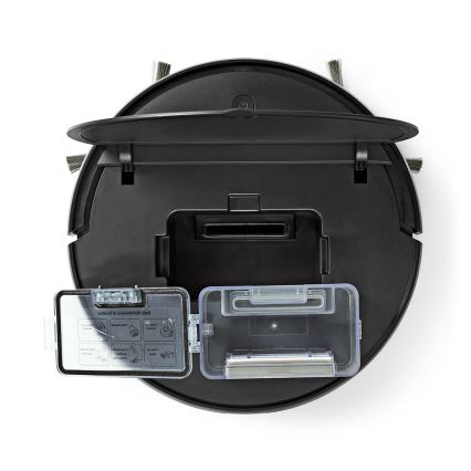 Chytrý robotický vysavač s mopem 28W/2500 mAh Wi-Fi černá + dálkové ovládání