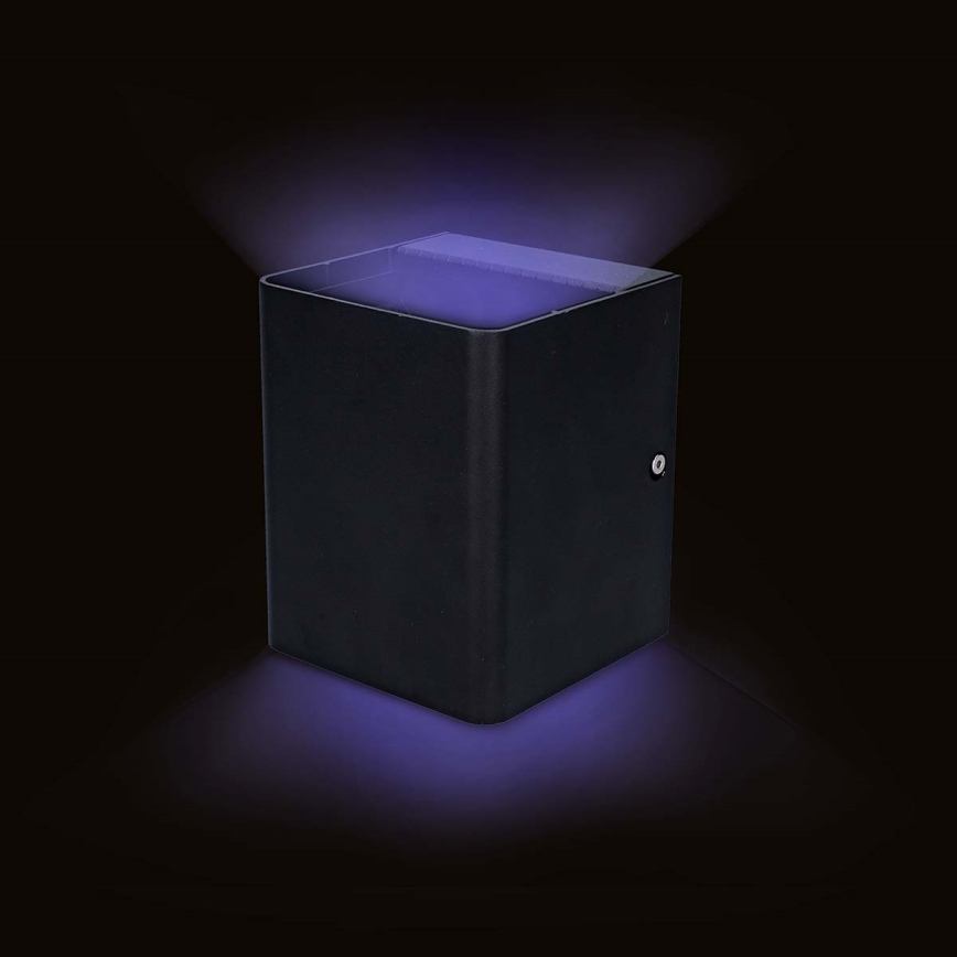 LED RGBW Stmívatelné venkovní nástěnné svítidlo SmartLife LED/12W/230V IP65 Wi-Fi Tuya černá