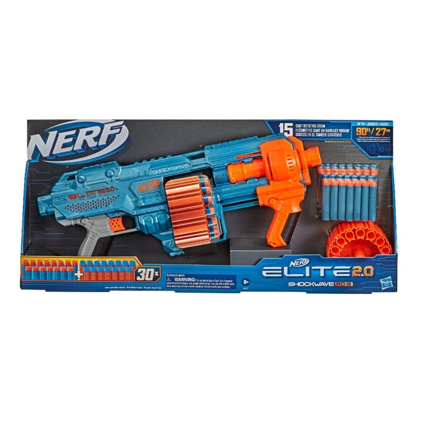 Nerf - Dětská pistole Elite 2.0 Shockwave RD-15 Blaster s příslušenstvím