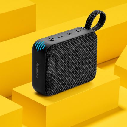 Niceboy Atom 4 - LED Bezdrátový reproduktor s mikrofonem 6W/1000 mAh IP67 černá