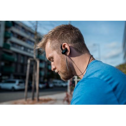 Niceboy HIVE sport 2 - Sportovní sluchátka s mikrofonem IPX5 černá
