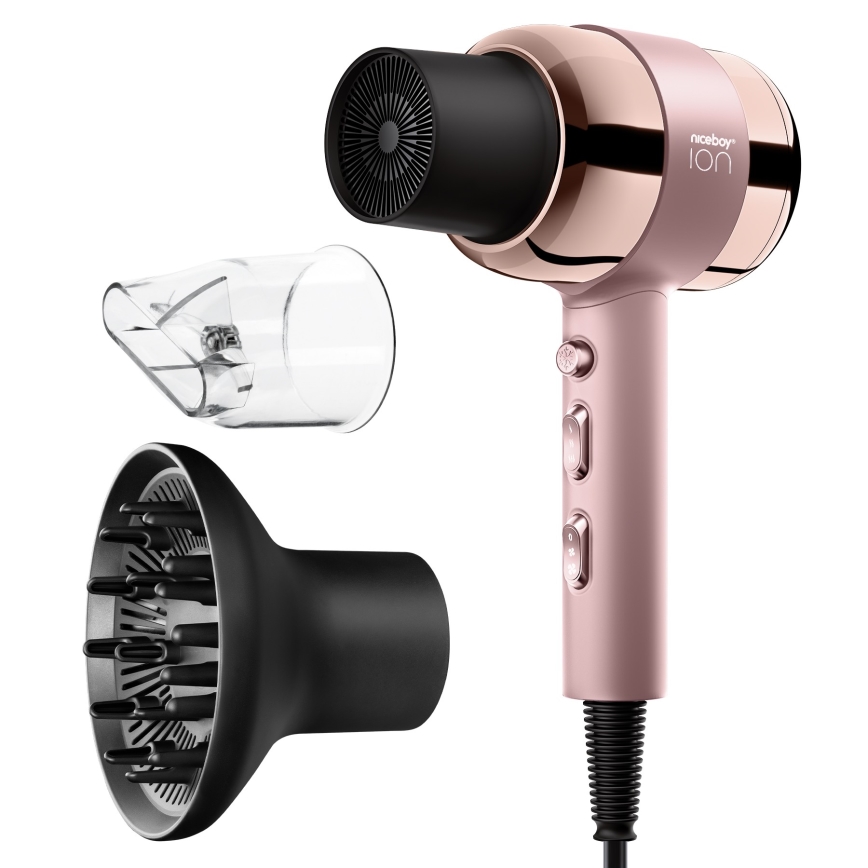 Niceboy ION AirSonic PRO - Fén 2200W/230V růžová