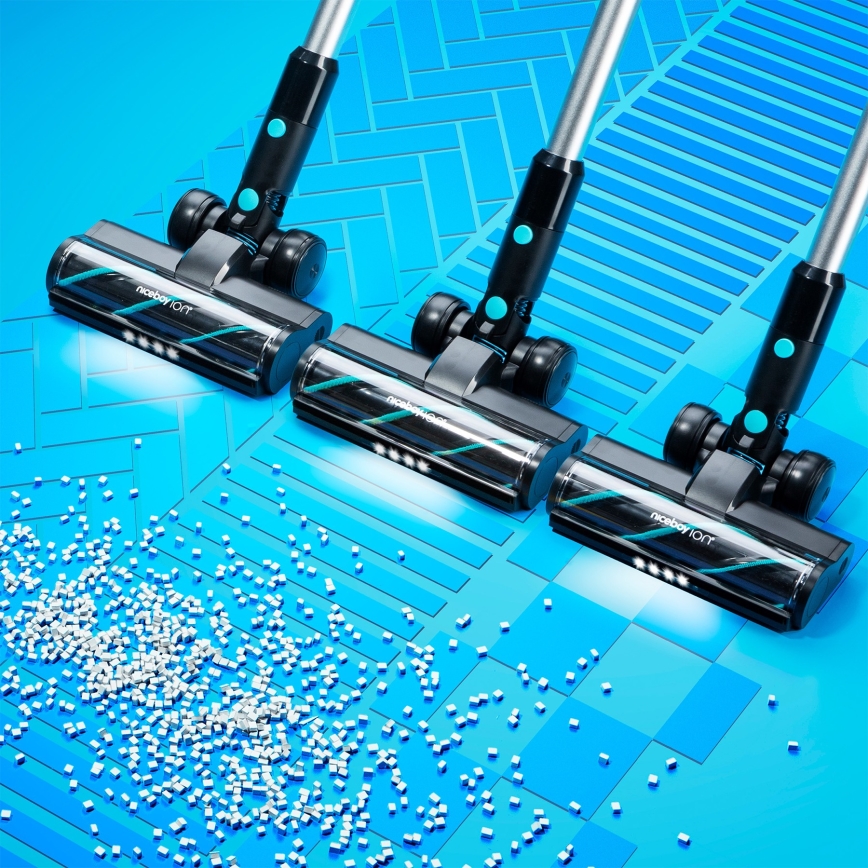 Niceboy ION Hurricane H9 - Flexibilní bezdrátový tyčový vysavač 2v1 400W/2200 mAh černá