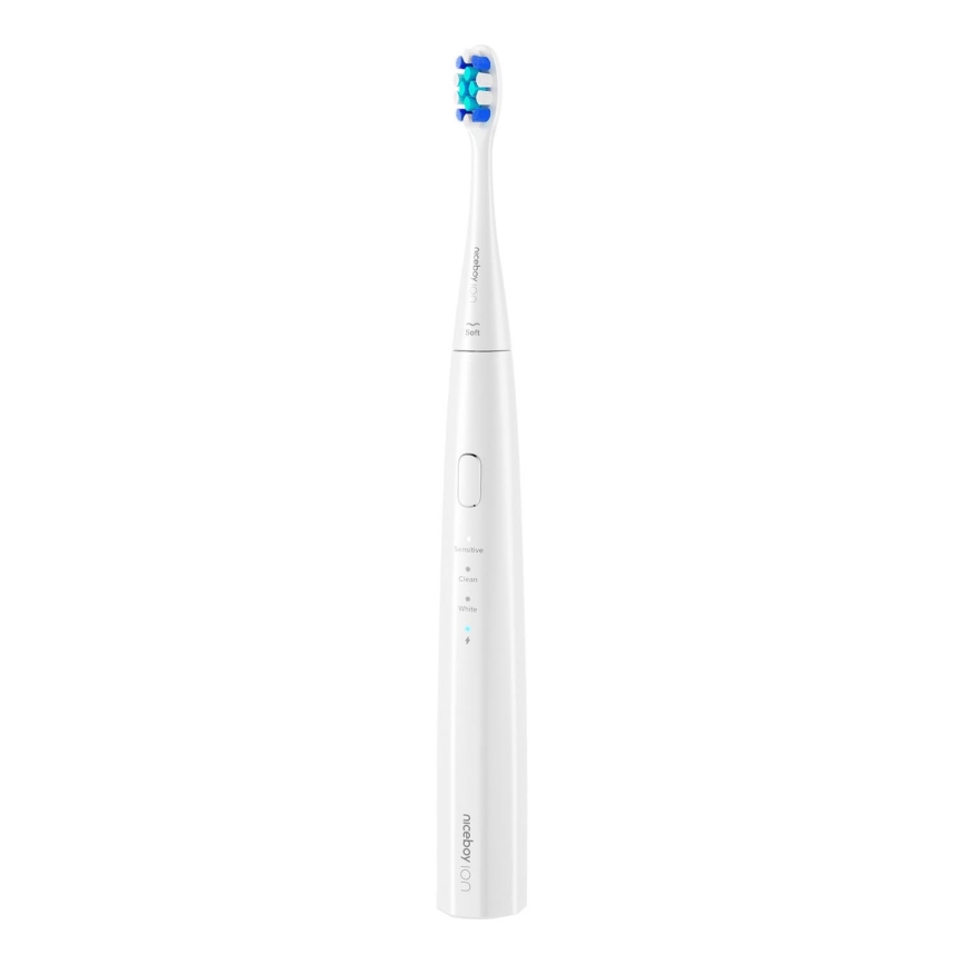 Niceboy ION Sonic Lite - Sonický zubní kartáček 500 mAh IPX7 bílá